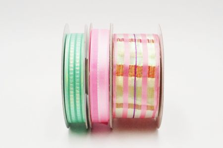 Γλυκό Ροζ Καρό Διάφανη Κορδέλα Σετ - Γλυκό Ροζ Καρό Διάφανη Κορδέλα Σετ